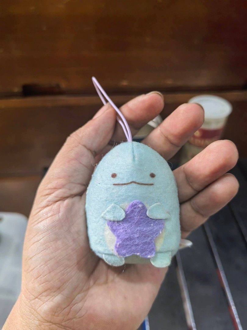 Charm - Blue Sumikko Gurashi Tokage (Category: Charms) located in Cebu City. Submitted by dudes_villanueva (Listing ID 1458179580, Image 1). Description: Charm - Blue Sumikko Gurashi Tokage (Lizard) 📌 Mini plush mascot holding a purple star..