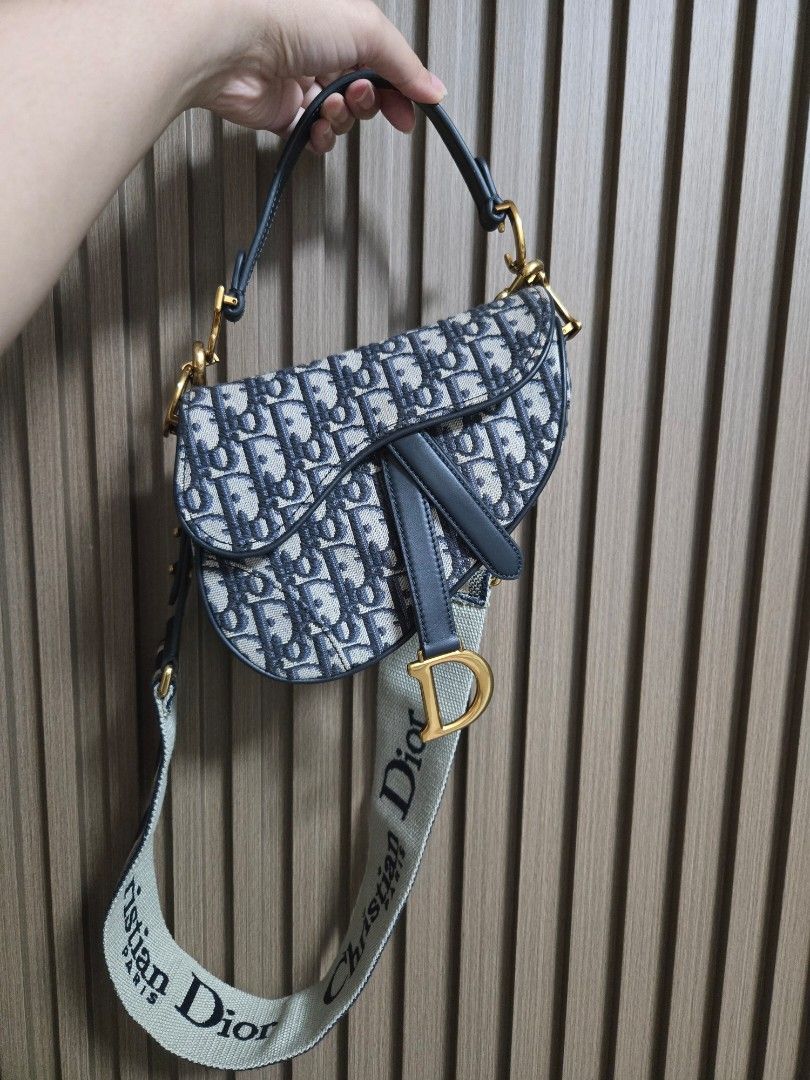 Christian Dior Saddle Bag (Category: Luxury Bags & Wallets) located in Manila. Submitted by luxtimeless (Listing ID 1458193849, Image 1). Description: RUSH Dior Saddle Bag Micro size Classic Oblique Canvas with Dior MonogramDetachable Christian Dior Paris Strap (not authenticated).
