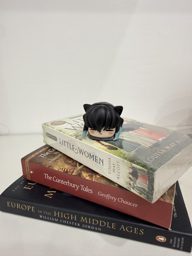 Classics Bundle for ₱480 (Category: Storybooks) located in Roxas City. Submitted by haochu_ (Listing ID 1458225658, Image 1). Description: Classics Bundle For Sale ₱480.00 •Little Women by Louisa May Alcott (Mass Market Paperback) - Sealed and in good condition. • The Canterbury Tales by Geoffrey Chaucer (Mass Market Paperback) - Minimal tanning and foxing. • Europe in the High Middle Ages by William Chester Jordan (Paperback) - Thrifted. Manage 