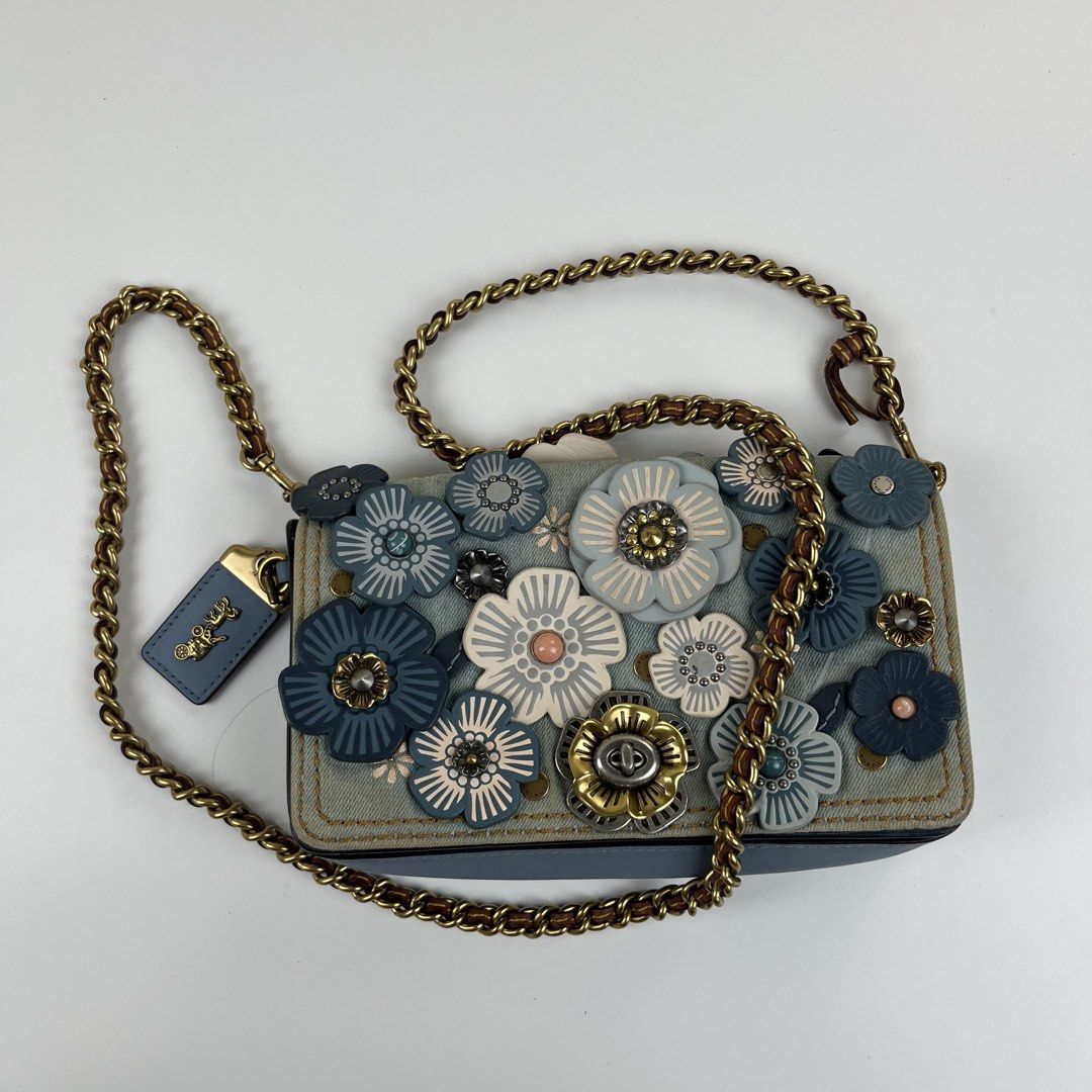 COACH 1941✨ (Category: Luxury Bags & Wallets) located in Iloilo. Submitted by anonymous_ph (Listing ID 1458191697, Image 1). Description: RARE COACH 1941 MULTICOLOR FLOWERS✨ DETAILS POSTED -DENIM (MINOR SIGN OF USED ONLY) (MEASUREMENTS) 9 WIDTH | 5 LENGTH (AUTHENTIC) DM IF INTERESTED 📩.