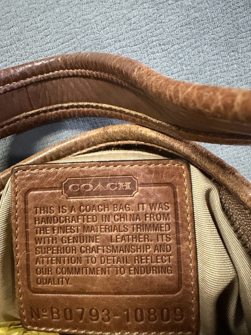 Coach Ergo Patchwork (Category: Luxury Bags & Wallets) located in Dagupan City. Submitted by beltranmon75535 (Listing ID 1458265352, Image 2). Description: Coach Ergo Patchwork 🐆 Rare Comes with creed and hangtag Spacious (XL) Leather shows normal signs of aging/patina Needs cleaning Overall in good condition Please check all photos carefully for details and manage your expectations 🫶 Location: Dagupan City Add sf Payment first | First to pay b