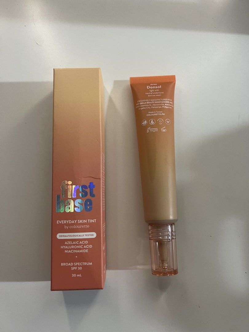 Colourette First Base (DONSOL) (Category: Makeup) located in Manila. Submitted by hellotrish (Listing ID 1458192135, Image 2). Description: - Colourette First Base Everyday Skin Tint - Shade: Dansol (neutral undertone) - Full Size RFS: Not my shade .