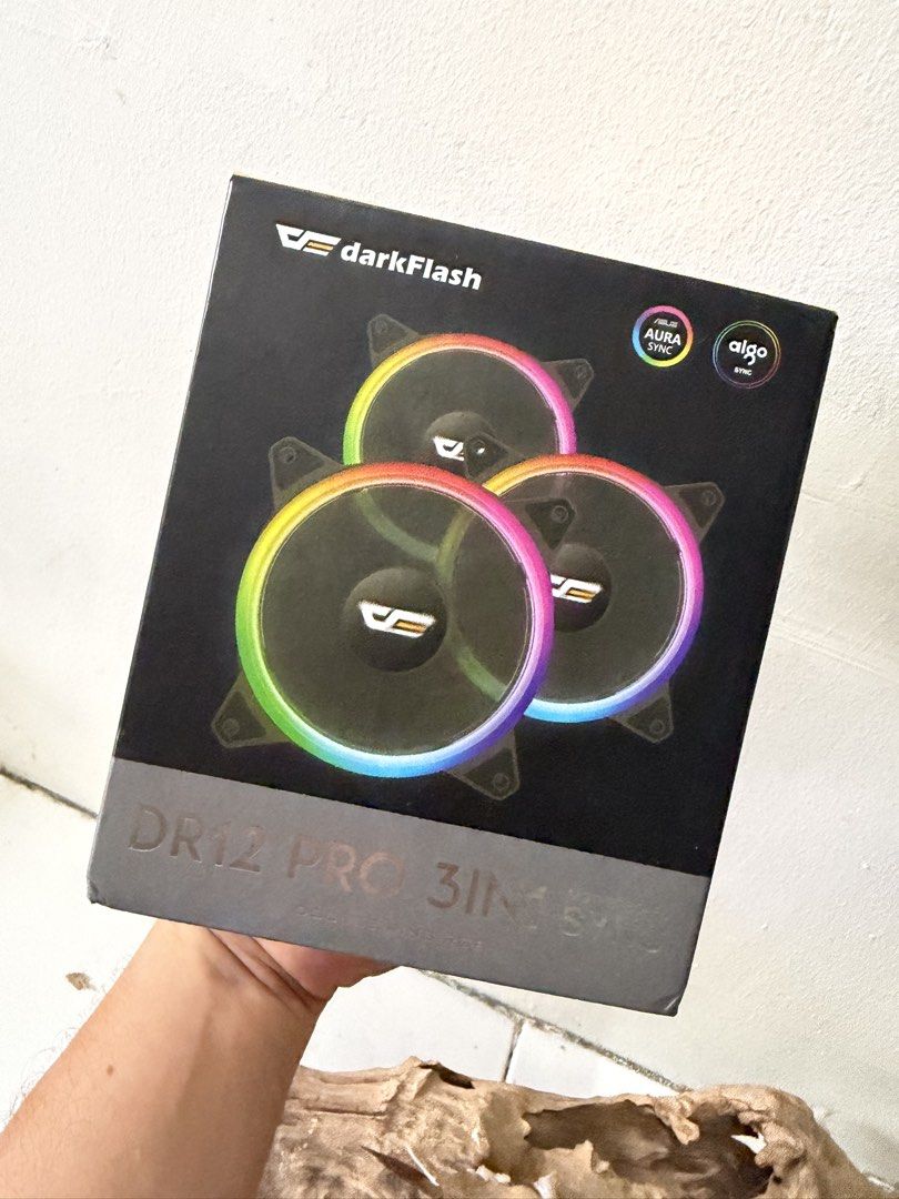 Darkflash - D312 PRO 3IN1 sync - double ring rgb (Category: Computer Parts) located in Makati City. Submitted by carlbonnevie17 (Listing ID 1458126049, Image 1). Description: FOR SALE: darkFlash DR12 PRO 3IN1 ARGB FANS ✅ Brand new / never used ✅ 3 pcs 120mm ARGB fans ✅ Double Ring RGB design ✅ Motherboard Sync compatible ✅ ASUS Aura Sync compatible ✅ Box and complete accessories included 📦 Condition: Never used, extra.