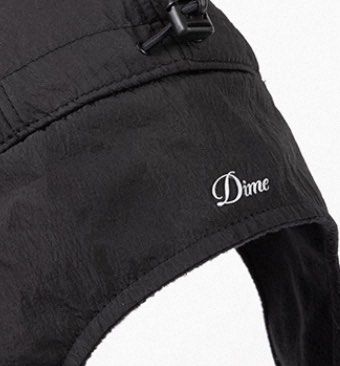 Dime MTL cursive earflap black hat (Category: Caps & Hats) located in Pasig City. Submitted by paymelikelandlord (Listing ID 1458253604, Image 3). Description: .