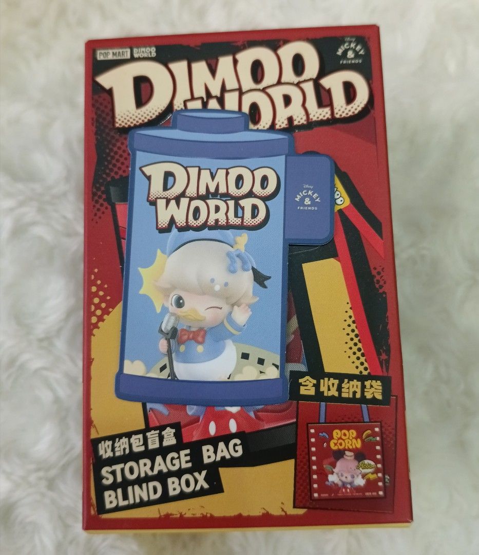 Dimoo World x Disney Storage Bag (Category: Belt bags, Clutches and Pouches) located in Antipolo. Submitted by legoninos.legoninas (Listing ID 1458133608, Image 1). Description: available: Donald Duck box opened at the bottom sealed foil Authentic and brand new..