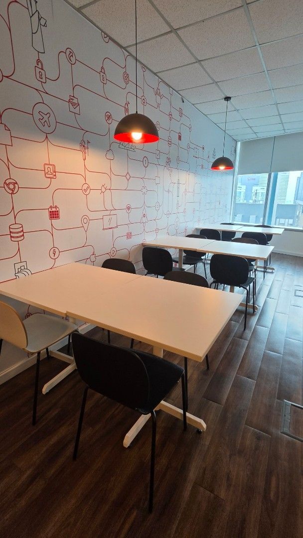 Dining table (Category: Tables & Sets) located in Kuala Lumpur. Submitted by minmin0816 (Listing ID 1458182559, Image 2). Description: - Modern white dining table - Sturdy white base - Clean, minimalist design - Suitable for homes or commercial spaces - Meetup available in Sri Petaling, Kuala Lumpur.
