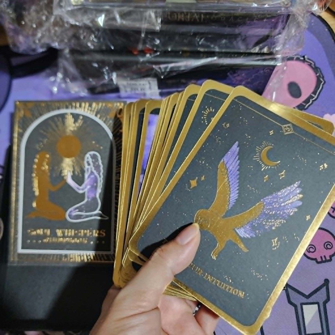 Dreamscape oracle by matt hughs (Category: Raw Singles) located in Las Pinas. Submitted by juuzzmeeh2021 (Listing ID 1458205088, Image 2). Description: Dreamscape Oracle by Matt Hughes - 32 cards. Each card is illuminated with gold foil -OPENED but never used(collection), Same as New .