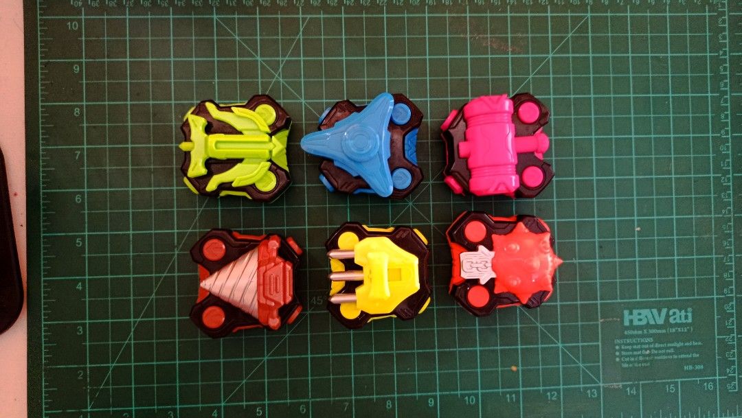 DX Kamen Rider Geats Items (Category: Action & Battle Toys) located in Legazpi City. Submitted by bbthatguy (Listing ID 1458110125, Image 3). Description: PLEASE READ Selling DX Kamen Rider Geats Items Set B: Zombie Raise Buckle + Buffa ID Core + Raise Buckle Holders - 650 Set C: Ninja Raise Buckle + Bootleg Bujin Sword Buckle and Tycoon ID Core - 1500 Set D: 6x Armed Buckles (Arrow, Water, Hammer, Drill, Claw, Chain Array) - 600 Set E: Command T