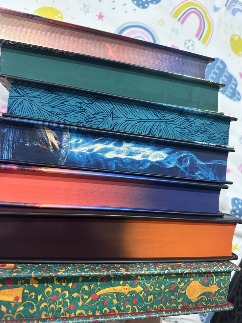 Fairyloot editions hardcover sprayed edges good condition (Category: Storybooks) located in Quezon City. Submitted by declutter.ph13 (Listing ID 1458216456, Image 2). Description: • Negotiable especially if getting more than two books • comes with its corresponding posters and cards • From fairyloot website subscription • gcash payment One Dark Window by Rachel Gillig - SOLD Features: Hardcover with dark green top/bottom sprayed edge & gold foil 