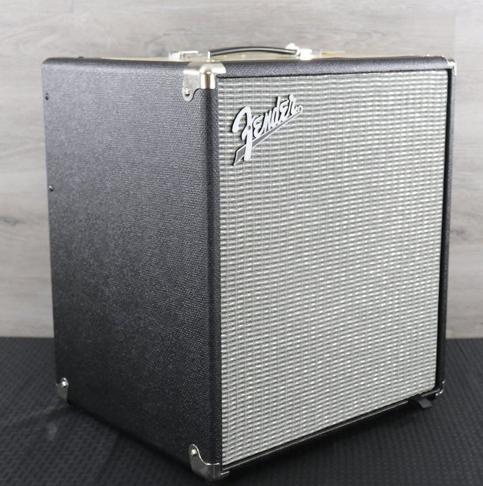 Fender Rumble 100 Bass Guitar Amplifier (Category: Musical Instruments) located in Caloocan City. Submitted by gentleocean.192f2d (Listing ID 1458154984, Image 1). Description: - Fender Rumble 100 Bass Amp - 100-watt combo amplifier - 12-inch speaker - Powerful enough for gigs and practice - Controls: Gain, Bass, Mid, Treble, Master Volume - Includes Effects Loop - Headphone Output for silent practice - Excellent sound quality.