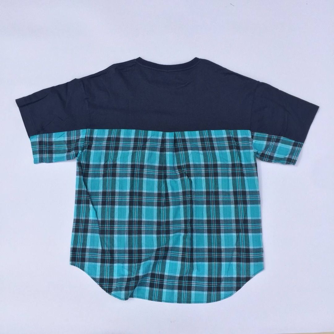 FRAPBOIS Madras T Oversized Patchwork Inspo T shirt (Category: Tshirts & Polo Shirts ) located in Pagsanjan. Submitted by ovothrift (Listing ID 1458162167, Image 2). Description: length - 24.5 to 29 (because of the plaid back part) width - 22 unisex top no issue authentic very good condition FRAPBOIS was established in Tokyo in 2001 by designer Eri Utsugi, which is prominent Japanese avant-garde fashion designer celebrated for her whimsical, scul