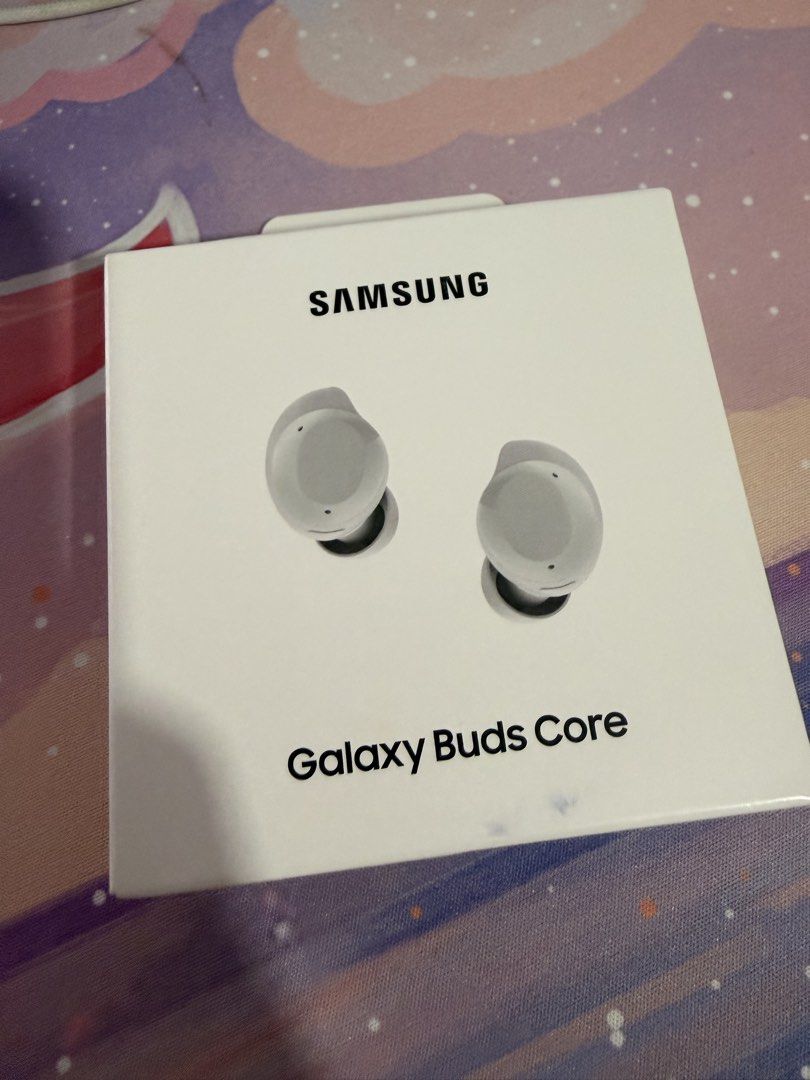 Galaxy Buds Core (Category: Other Mobile & Gadget Accessories) located in Cainta. Submitted by nath231798 (Listing ID 1458219253, Image 1). Description: New - Freebies in my Galaxy Flip 8, won't use it.