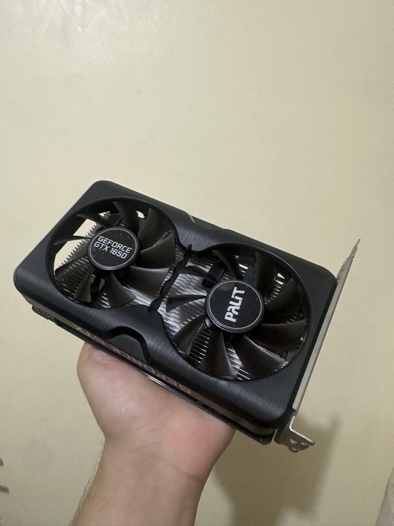 Geforce GTX 1650 Palit 4GB VRAM GPU Graphics card (Category: Computer Parts) located in Manila. Submitted by gamingthriftshop (Listing ID 1458241061, Image 1). Description: NO ISSUES ALL GOODS Marikina area No overclocking history all goods. ✅ Geforce GTX 1650 Palit 4GB VRAM GPU Graphics card 6,700 Slightly negotiable.