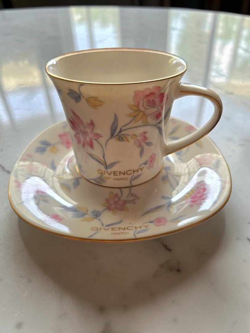 Givenchy Teacup Duo (Category: Coffee & Tea Tableware) located in Quezon City. Submitted by buybyestuffmnl (Listing ID 1458177581, Image 1). Description: .