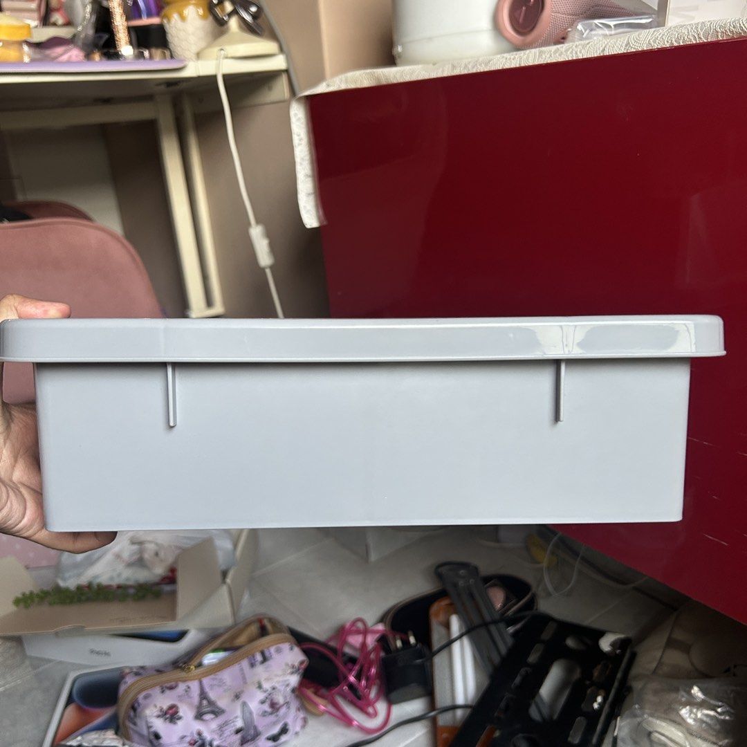 Grey Rectangular Storage Container Box (Category: Storage Boxes & Baskets) located in Singapore. Submitted by owaowa28 (Listing ID 1458193469, Image 1). Description: .