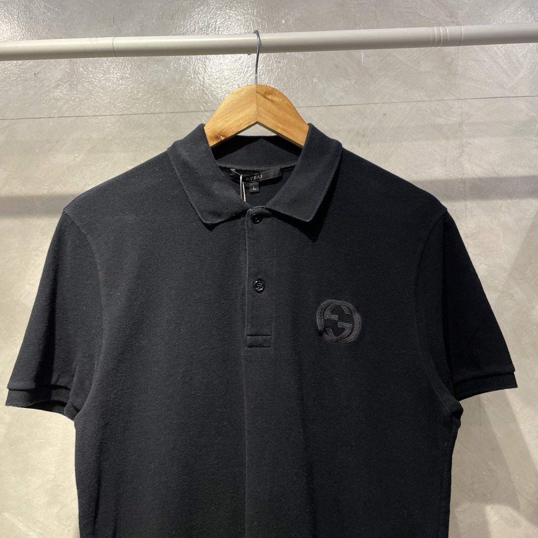 Gucci GG logo Polo shirt (Category: Activewear) located in Manila. Submitted by walter_wt (Listing ID 1458172018, Image 3). Description: Gucci GG logo Polo shirt Size- Large Dimension- Length- 28 Width- 20 Condition- 9/10.