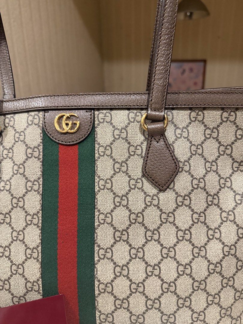 Gucci Supreme Web Ophidia tote bag (Category: Luxury Bags & Wallets) located in Quezon City. Submitted by anikalaine (Listing ID 1458114473, Image 2). Description: Gucci Supreme Web Ophidia tote bag Purchased in Dubai January 2025- inclusions (original box, dust bag, receipt Condition: Rank A This item is previously owned but remains unworn and in its original condition, it does not come with its original tags. Please refer to the photos on this 