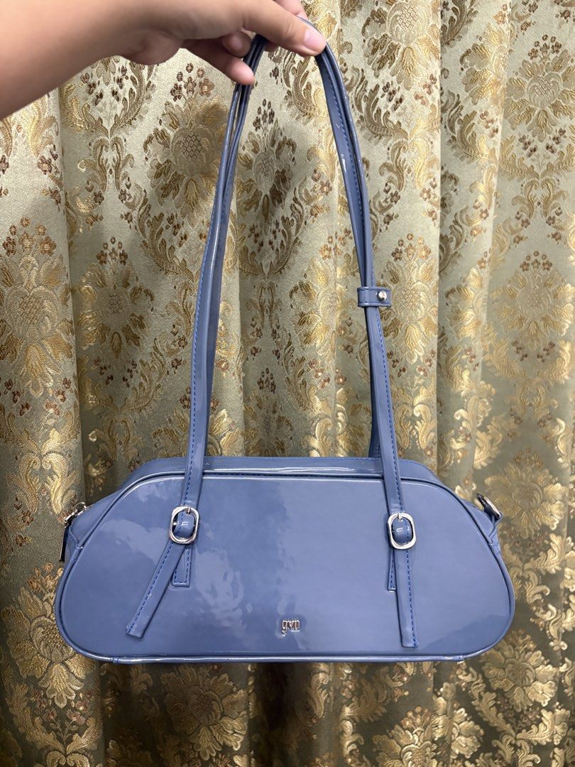 GVN Patent Leather Baguette Bag (Category: Shoulder Bags) located in Manila. Submitted by mjmendoza228523 (Listing ID 1458097637, Image 1). Description: Practically New GVN Baguette Bag in Patent Leather (Denim). Chic, structured. Very pretty, but haven’t been able to use for a while. Rehoming this beauty. RFS: Too many bags, Decluttering MOP: GCash, Bank Transfer to BPI Shipping: Lalamove is preferred, but can do J&T. Shipping is handled by buye