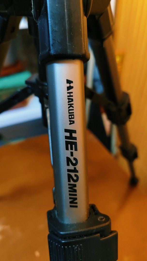 Hakuba HE-212 MINI Tripod (Category: Tripods & Monopods) located in Bulacan. Submitted by babz30261 (Listing ID 1458154106, Image 2). Description: - Hakuba HE-212 MINI Tripod - Compact and portable design - Ideal for travel or small spaces - Adjustable legs and head for versatile positioning - Easy to set up and use - Achieve stable shots.