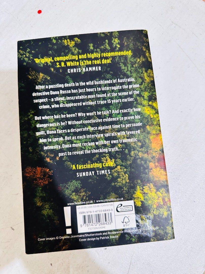 Hermit by S.R. White - Thriller Novel (Category: Storybooks) located in Quezon City. Submitted by lovereloved (Listing ID 1458140209, Image 2). Description: - Thrilling mystery novel by S.R. White. - Plot: Detective investigates a murder connected to a 15-year-old disappearance. - Setting: Australian outback. - Features: Page-turner with a shocking ending. - Perfect for fans of mystery and suspense..