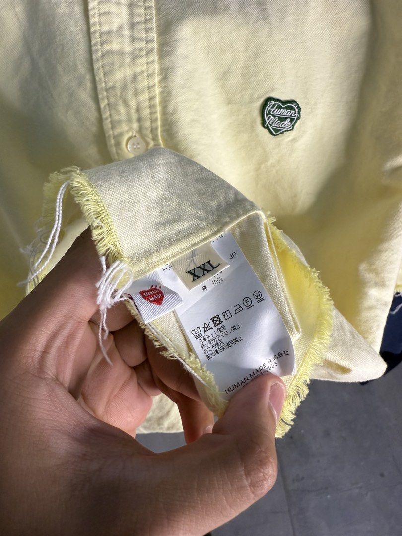 Human Made Collared Tee (Category: Activewear) located in Johor Bahru. Submitted by flyhighgarment (Listing ID 1458228296, Image 3). Description: - item have been cropped and altered - no flaws or defects , stains - can be freesize because it is boxy (23x24) S-XL.