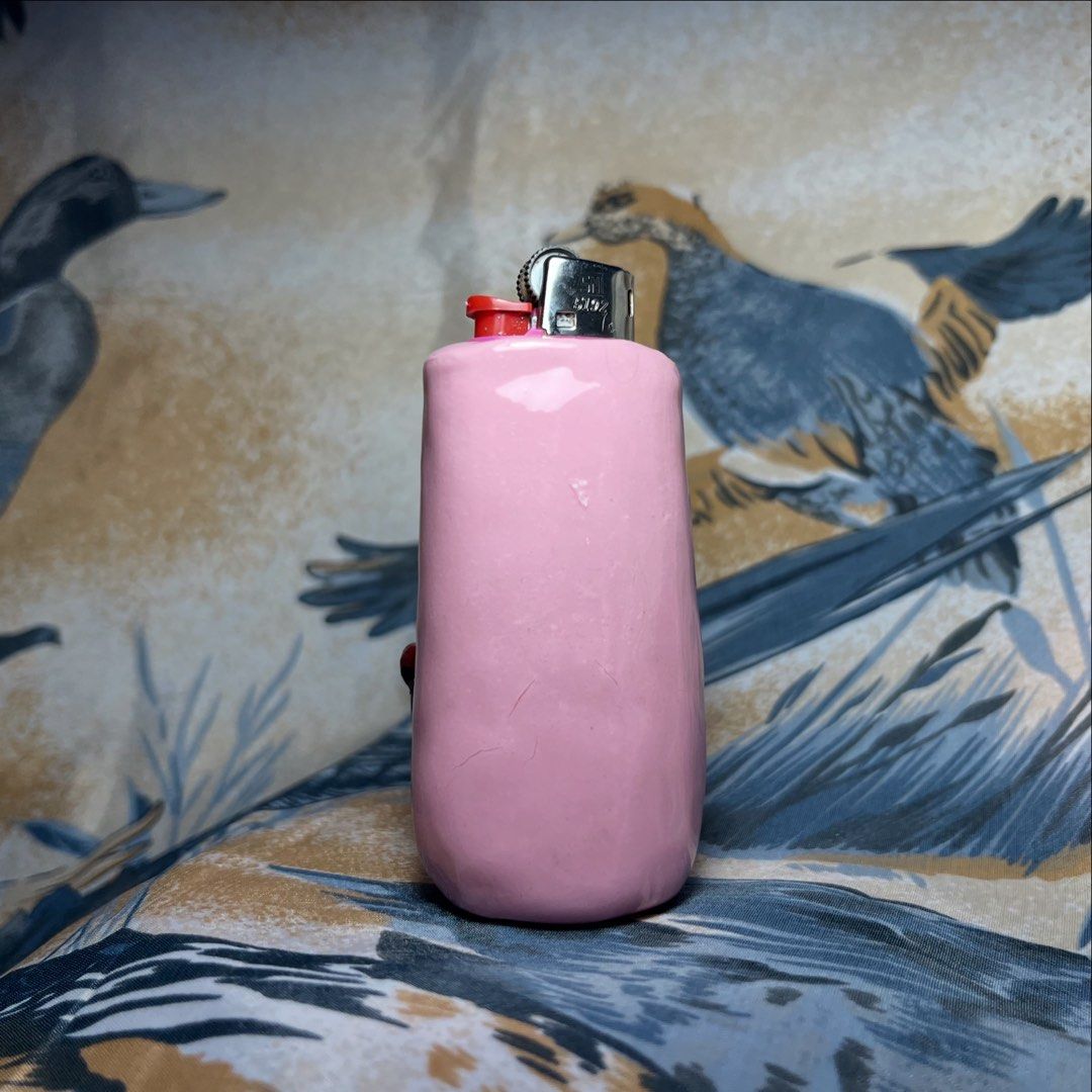 I Love Me Lighter Case (Category: Vintage Collectibles) located in Quezon City. Submitted by chikinita (Listing ID 1458256195, Image 3). Description: -Lighter Included -For standard BIC (J3) -Instagram: Claymado - Hand-decorated pink lighter case - Features "I Love Me” text with black and red accents - Adds a unique touch to your everyday lighter - Great conversation starter - Perfect for gifting or personal use - One-of-a-kind accessory.