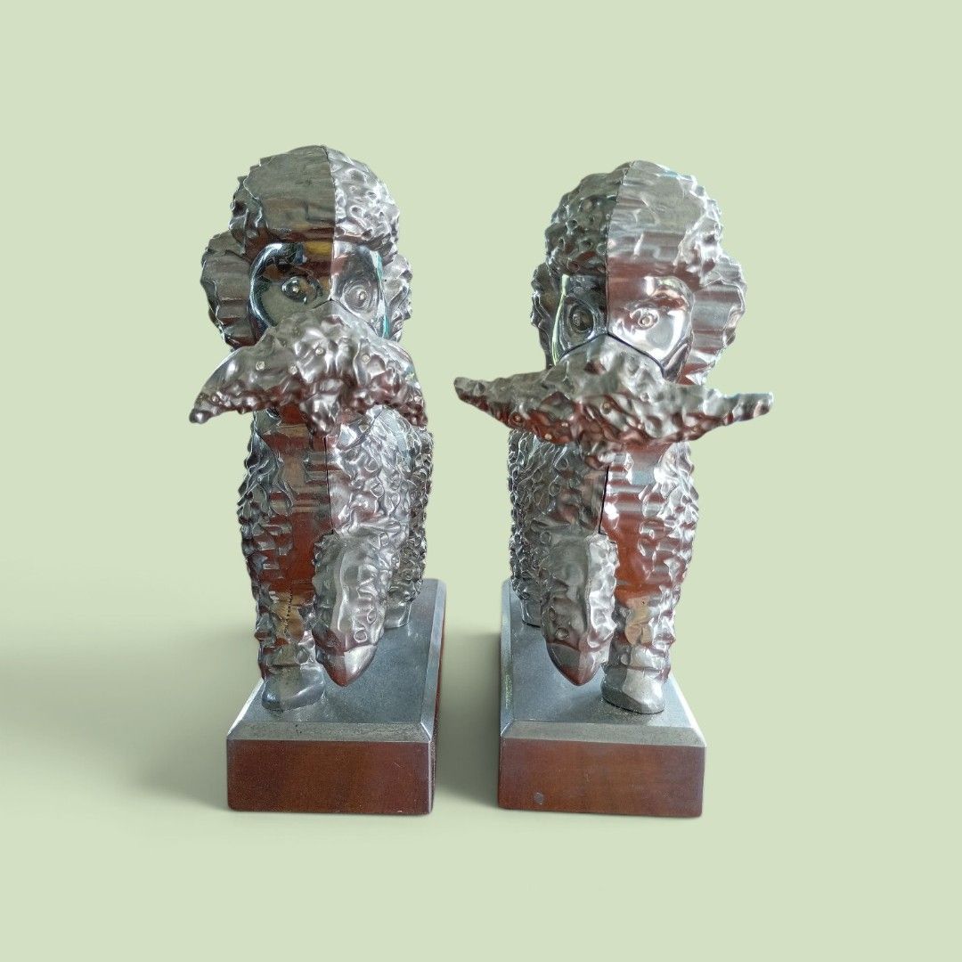 IKEA Poodle Candlestick Holders Bookends Set (Category: Other Home Decor) located in Makati City. Submitted by meowmyella (Listing ID 1458112479, Image 1). Description: IKEA Poodle Candlestick Holders Bookends Set Föremål 2018 Artist PER B SUNDBERG This listing is for a set of 2 IKEA Foremal Aluminum Poodle Dog Candlesticks. This set was designed by Per B Sundberg, one of Sweden's most acclaimed artists. These candlesticks were released as a limi