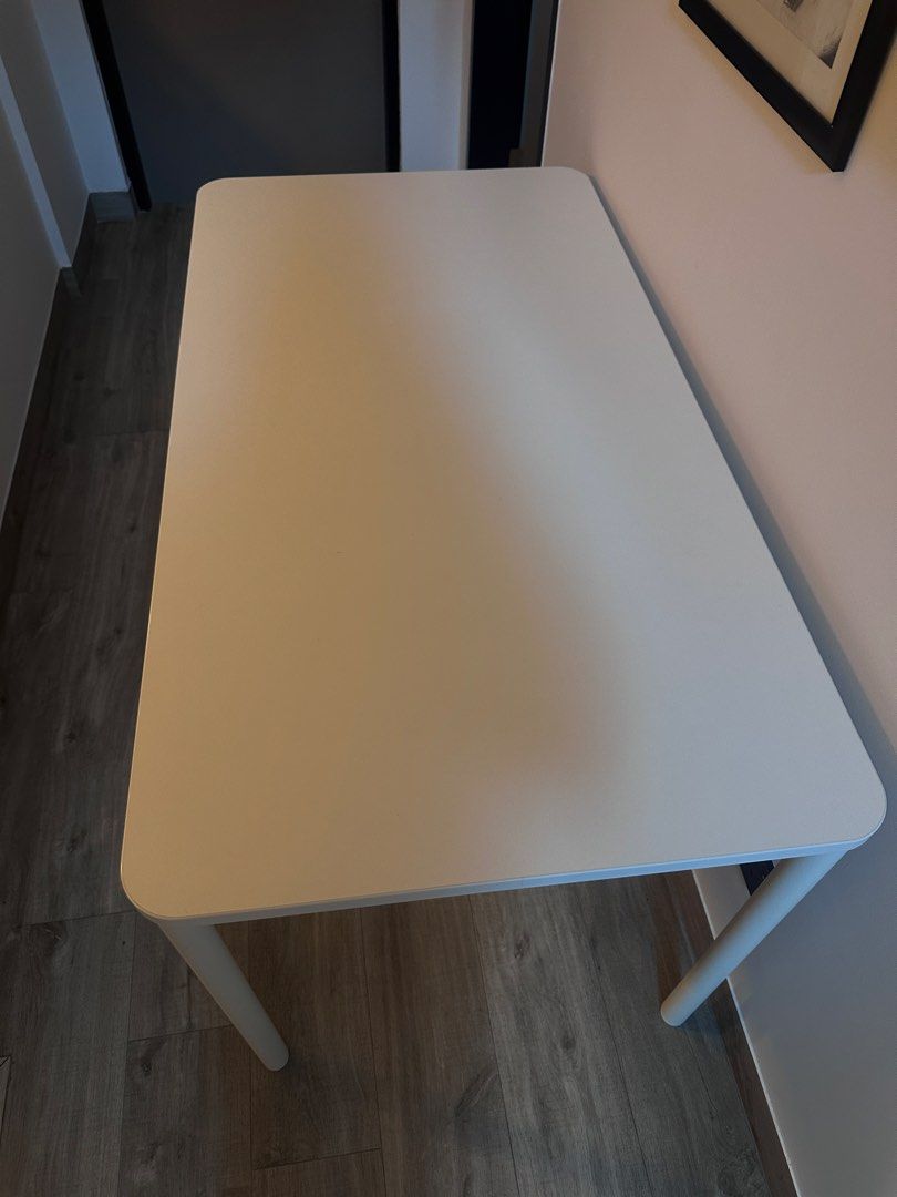Ikea study table (Category: Tables & Sets) located in Singapore. Submitted by keijowos (Listing ID 1458164403, Image 3). Description: Ikea study table Dimensions: 70W 130L 75H Self pick up at east coast.