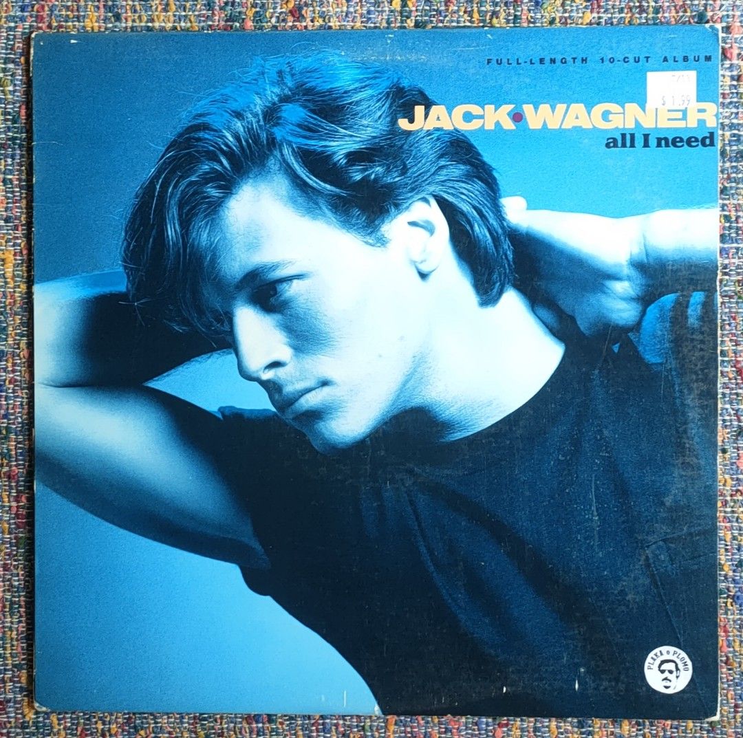 Jack Wagner - All I Need LP Vinyl Record (Category: Vinyls) located in Quezon City. Submitted by plaka.o.plomo (Listing ID 1458149602, Image 1). Description: Artist(s) : Jack Wagner Album : All I Need Year : 1984 Media : VG+ Color : Black Sleeve : VG+ No. : 1x Vinyl Size : 12" RPM : 33 Country : US Catalog No. : 1-25214 Tracklist : - Side 1 1. Premonition 3:15 2. What You Don't Know 3:32 3. Whenever Hearts Collide 3:39 4. Fighting The Nights 3:06