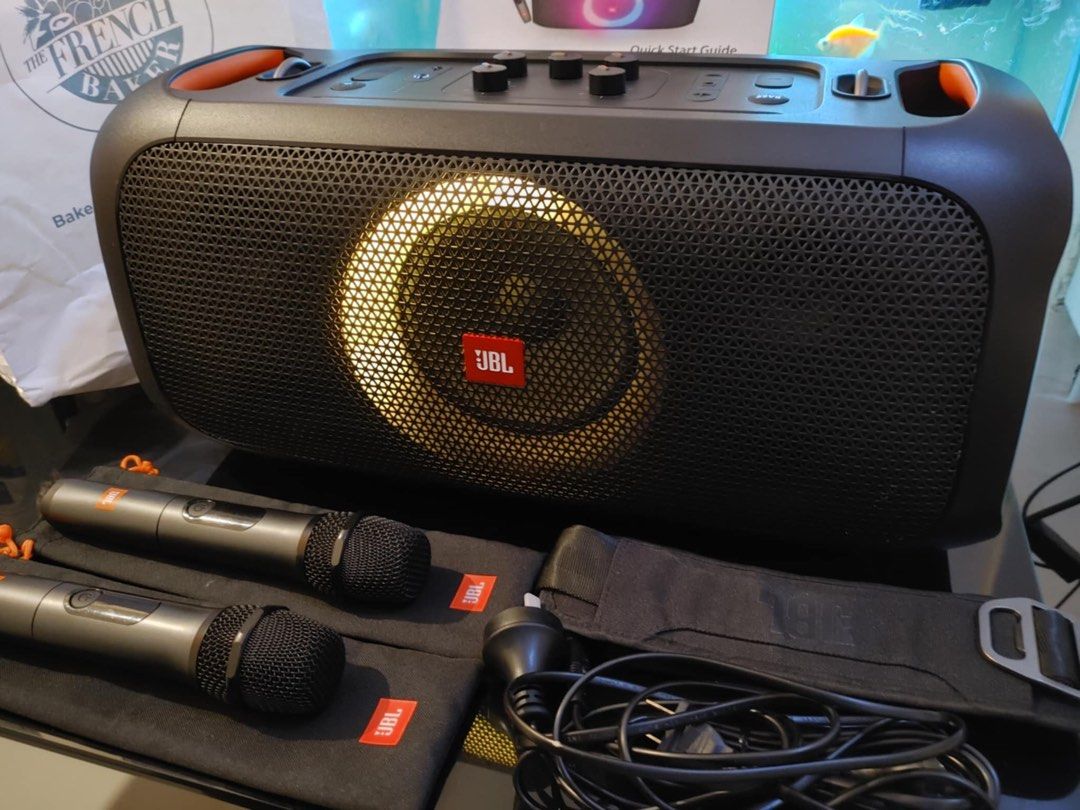 JBL party box on the Go (Category: Soundbars, Speakers & Amplifiers) located in Manila. Submitted by ivydiabordo (Listing ID 1458204353, Image 2). Description: need lang cash rush 3 months old with resibo test all you want rush po ito....