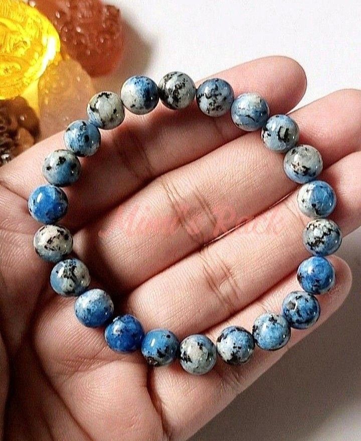 K2 JASPER NATURAL STONE BRACELET (Category: Bracelets) located in Taguig. Submitted by mimisrack (Listing ID 1458141768, Image 1). Description: 💙A rare energy blend for clarity, balance, and inner strength." -Combines grounding Earth energy with high spiritual insight -Helps clear the mind and improve decision-making -Supports emotional balance during stress -Encourages determination and strong focus -A unique stone - perfect for meaningful dail