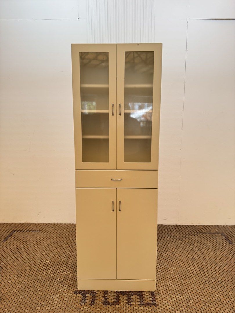 Kitchen display cabinet (Category: Shelves, Cabinets & Racks) located in Quezon City. Submitted by matetdevis13 (Listing ID 1458297616, Image 1). Description: Wooden 4 Door Kitchen Display Cabinet Price: 6,500 L23.5 x W15 x H70 In good condition Code JMD20-MJ710.