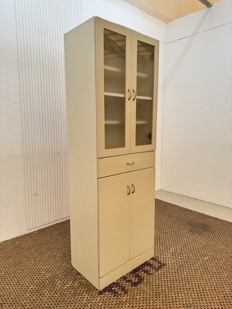 Kitchen display cabinet (Category: Shelves, Cabinets & Racks) located in Quezon City. Submitted by matetdevis13 (Listing ID 1458297616, Image 2). Description: Wooden 4 Door Kitchen Display Cabinet Price: 6,500 L23.5 x W15 x H70 In good condition Code JMD20-MJ710.