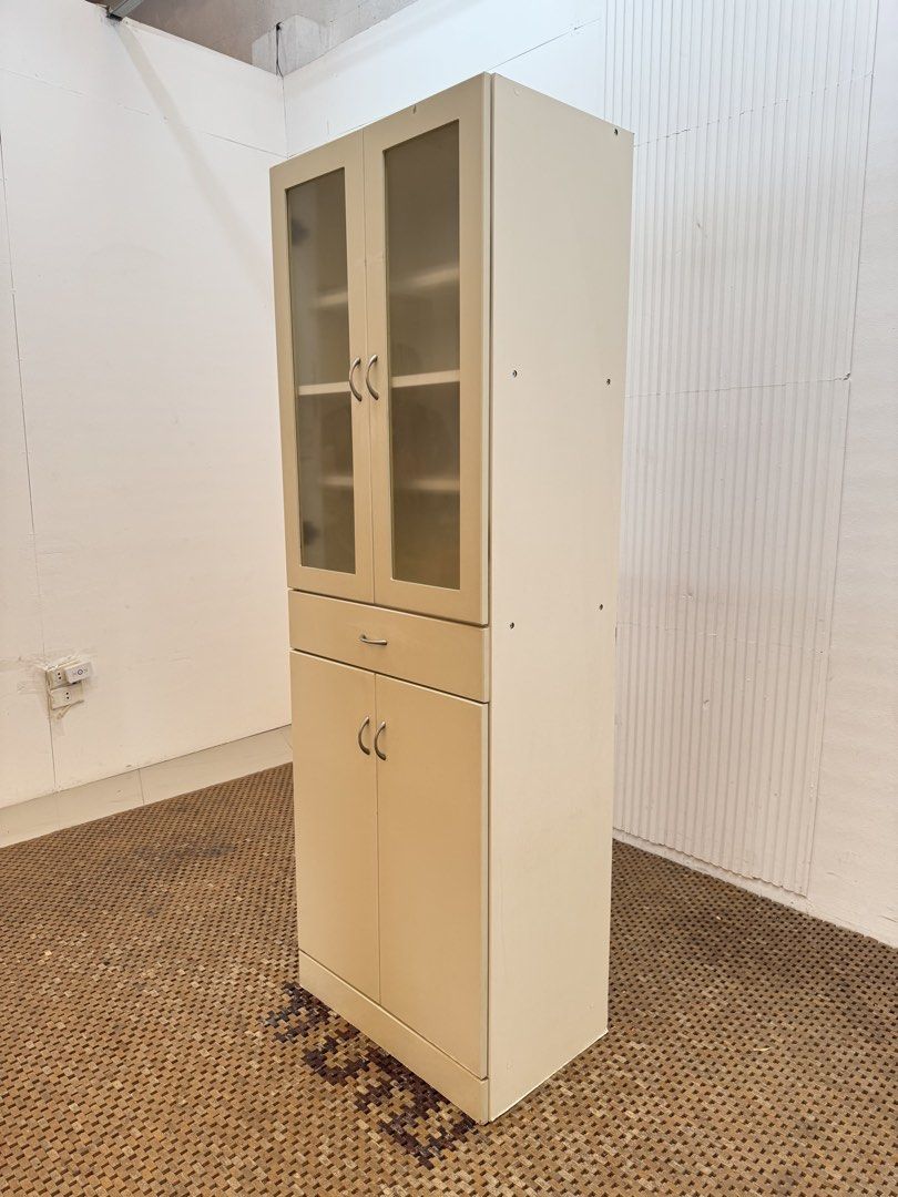 Kitchen display cabinet (Category: Shelves, Cabinets & Racks) located in Quezon City. Submitted by matetdevis13 (Listing ID 1458297616, Image 3). Description: Wooden 4 Door Kitchen Display Cabinet Price: 6,500 L23.5 x W15 x H70 In good condition Code JMD20-MJ710.