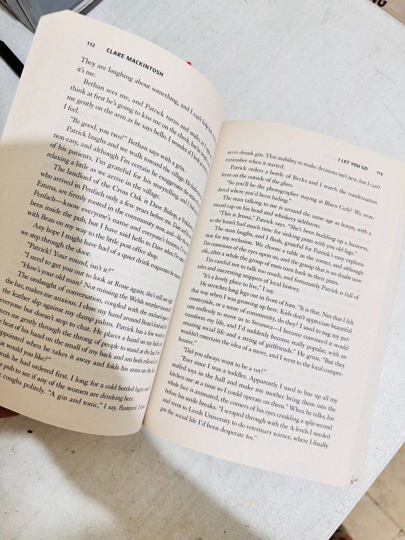 Let Me Go by Clare Mackintosh Novel (Category: Storybooks) located in Quezon City. Submitted by lovereloved (Listing ID 1458139513, Image 3). Description: - Thriller novel: 'Let Me Go' by Clare Mackintosh - New York Times Bestseller - Perfect for fans of psychological thrillers - Pages are clean and binding is solid - Ready for its next reader!.