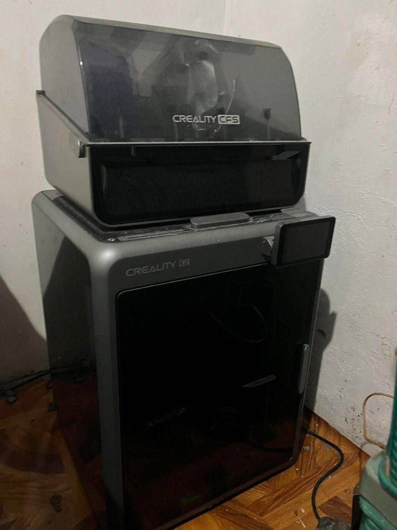 Like New! Creality K2 Combo 3D Printer (with CFS Multicolor System) (Category: Printers, Scanners & Copiers) located in Davao. Submitted by davaosale (Listing ID 1458121712, Image 2). Description: Selling my Creality K2 Combo 3D printer complete with the Creality Filament System (CFS) unit. This machine is in like-new condition and prints absolute magic out of the box. Perfect for both hobbyists and professionals looking for high-speed, multicolo