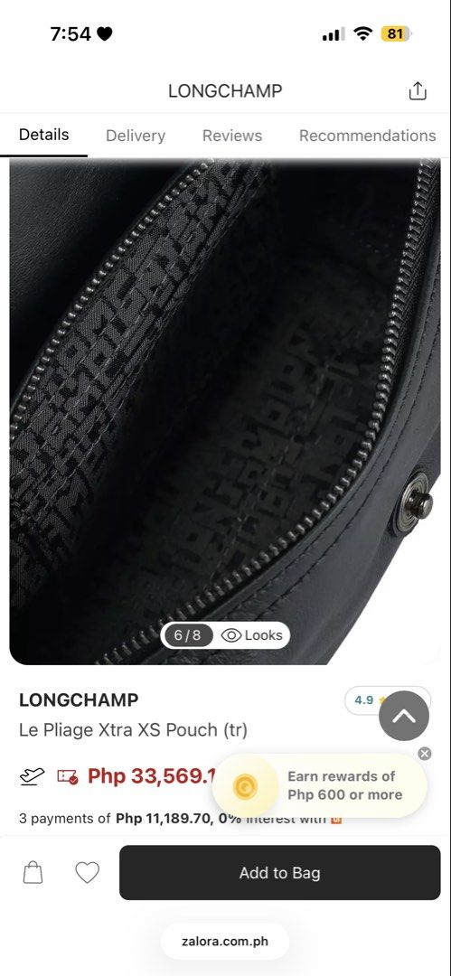 Longchamp Le Pliage Cuir Top Handle Bag (Category: Luxury Bags & Wallets) located in San Antonio. Submitted by arianeofficial (Listing ID 1457950867, Image 3). Description: - Authentic Black Longchamp Le Pliage Cuir Top Handle Bag - Made from soft, supple leather - Elegant silver hardware - Includes a detachable shoulder strap for versatile carrying - Compact size, ideal for fitting daily essentials - Perfect for everyday use or stylish travel.