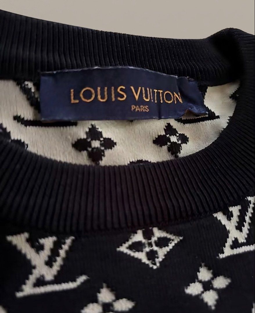 Louis Vuitton Full Monogram Jacquard Crewneck (Category: Luxury Apparel) located in San Quintin. Submitted by mcoarchives (Listing ID 1458257151, Image 3). Description: Louis Vuitton Full Monogram Jacquard Crewneck Sweater One of my favorite pieces to let go. The Full Monogram jacquard gives it that unmistakable LV presence while remaining easy to style. Minor slice on the rubber detail, as shown in the photos. Seller is very negotiable — don’t h