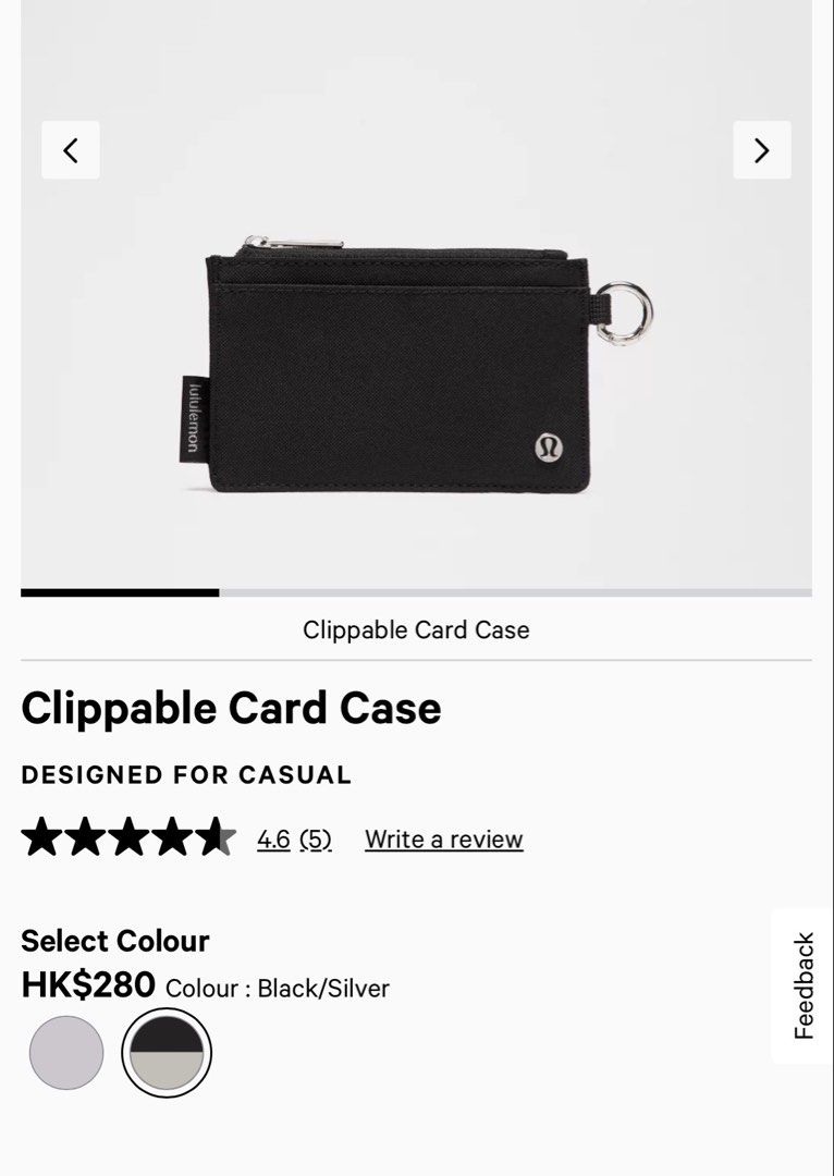 Lululemon Clippable Card Case (Category: Wallets & Card holders) located in Cabanatuan. Submitted by frugalchic.md (Listing ID 1458154557, Image 1). Description: .