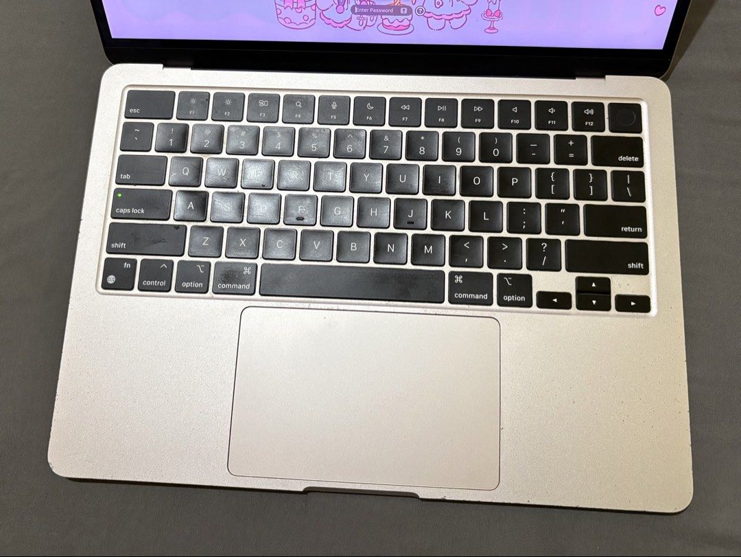 Macbook Air M2 2022 (Category: Laptops & Notebooks) located in Manila. Submitted by guenedayan (Listing ID 1458168996, Image 3). Description: Comes with box Personal use Specs, batt health and cycle count can be seen in the photos PM for more details or chat me on Facebook Guene Maverie Dayan.