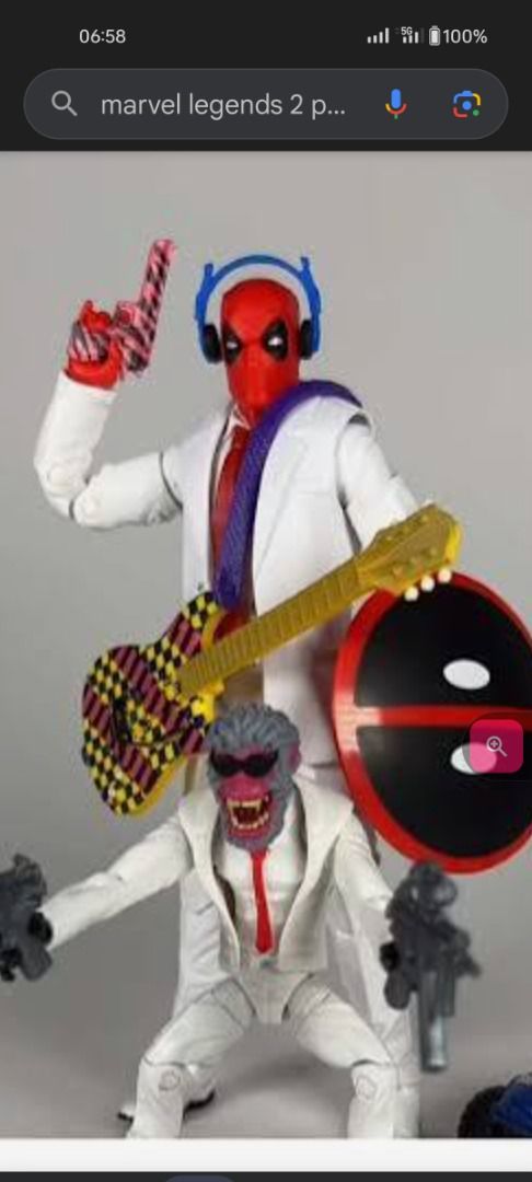 Marvel Legends Deadpool misb (Category: Figurines & Statues) located in Caloocan City. Submitted by s2tructura36648 (Listing ID 1458148454, Image 3). Description: misb Marvel Legends Deadpool and hit monkey action fig plus accessories php2000 If dp w guitar and head only php1100 If monkey w headpool car only 700 If 10pcs acc only 500 Available while posted Power plant mall Rockwell makati.