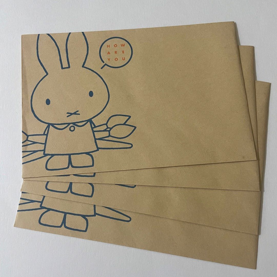 Miffy Craft Envelopes (4pcs) (Category: Craft Supplies & Tools) located in Butuan. Submitted by paperlueur (Listing ID 1458218256, Image 2). Description: .