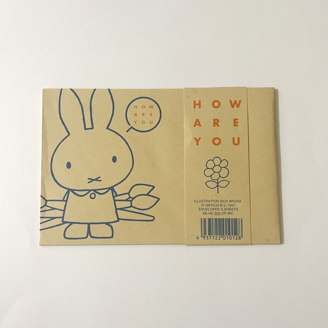 Miffy Craft Envelopes (4pcs) (Category: Craft Supplies & Tools) located in Butuan. Submitted by paperlueur (Listing ID 1458218256, Image 1). Description: .