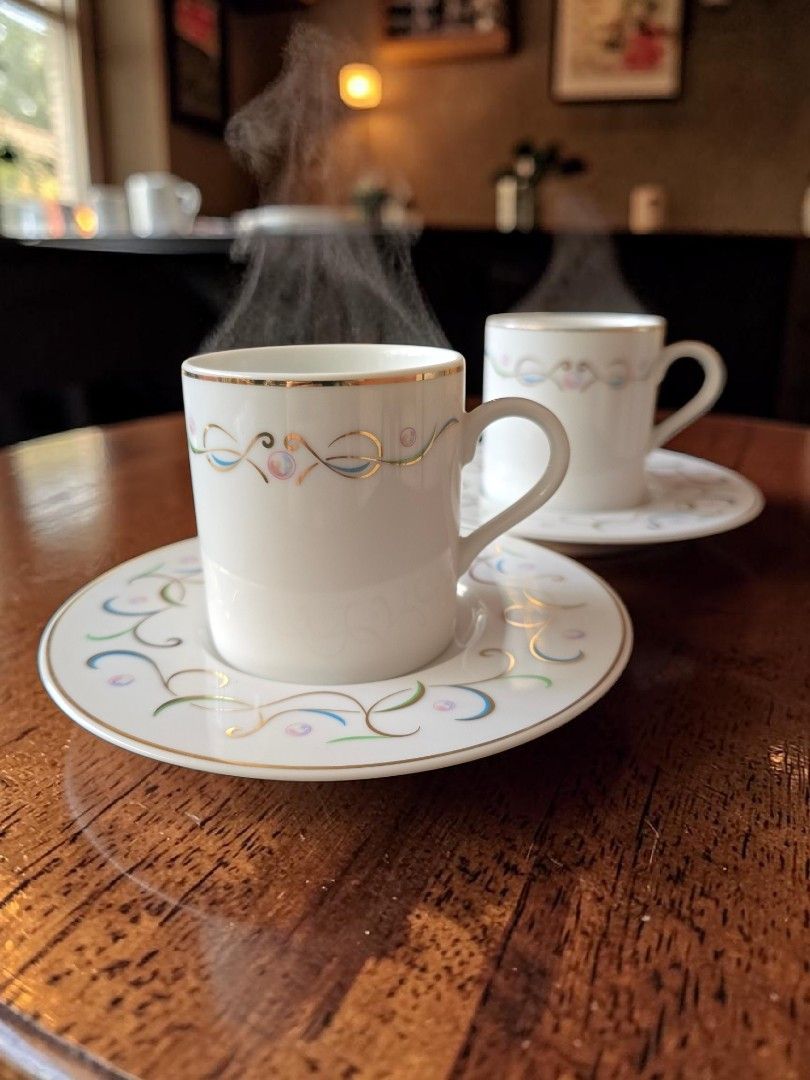 Mikimoto Teacup Duo (2 Duos) (Category: Coffee & Tea Tableware) located in Quezon City. Submitted by buybyestuffmnl (Listing ID 1458127325, Image 1). Description: .