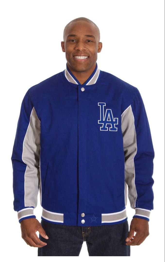 MLB Los Angeles Dodgers (Category: Coats, Jackets and Outerwear) located in San Pedro. Submitted by angge325 (Listing ID 1458137951, Image 3). Description: MLB Los Angeles Dodgers JH Sports Design Brand New Reversible Varsity Jacket Medium to Large.
