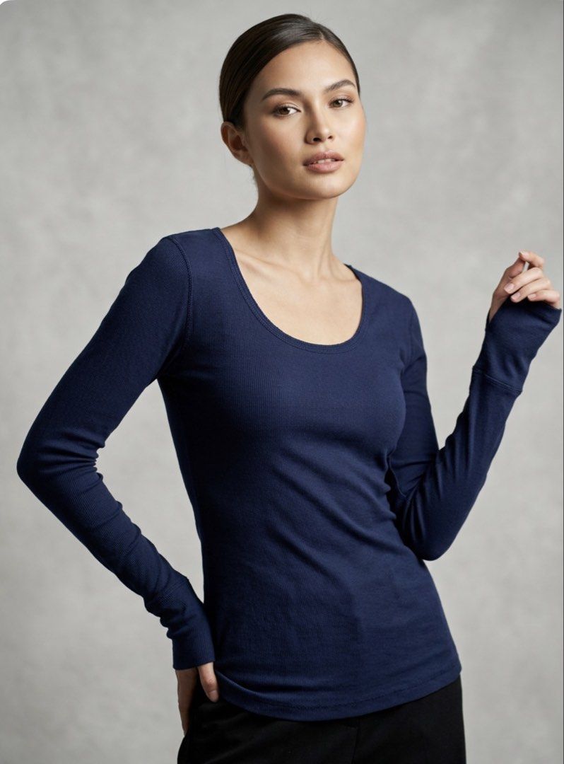 Mossimo Supply Navy Blue Longsleeves (Category: Others Tops) located in Manila. Submitted by jhcollections (Listing ID 1458212841, Image 1). Description: Mossimo Supply Navy Blue Longsleeves - Large on Label - actual photos posted - Grab/j&t/lalamove.