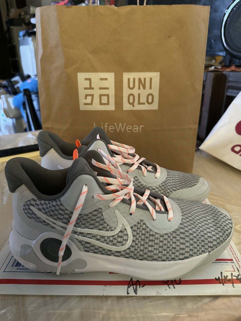 Nike KD Trey 5 IX (Category: Sneakers) located in Las Pinas. Submitted by jhenize25 (Listing ID 1458220167, Image 2). Description: Pure Platinum/Total Orange’ colorway.