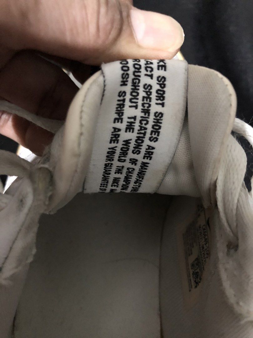 original Nike Air Force 1 Low White CK6649-100 (Category: Sneakers) located in Mandaluyong City. Submitted by mushii21 (Listing ID 1458286608, Image 2). Description: - White Nike Air Force 1 Low - Size: 5.5 UK / 36 EU - Condition: Shows some yellowing on the soles and general signs of wear. - Plenty of life left for everyday use. - Classic and iconic sneaker design..