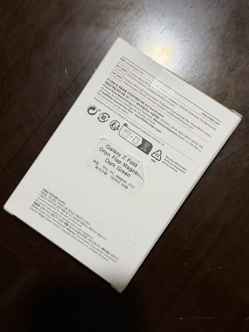 Original Ringke Magnetic Hinge Case for Samsung Z Fold 8 (Category: Cases & Sleeves) located in Manila. Submitted by razelysonn (Listing ID 1458174036, Image 2). Description: rfs: selling my z fold 8 take note: This is sealed and brand new fixed price binondo located .