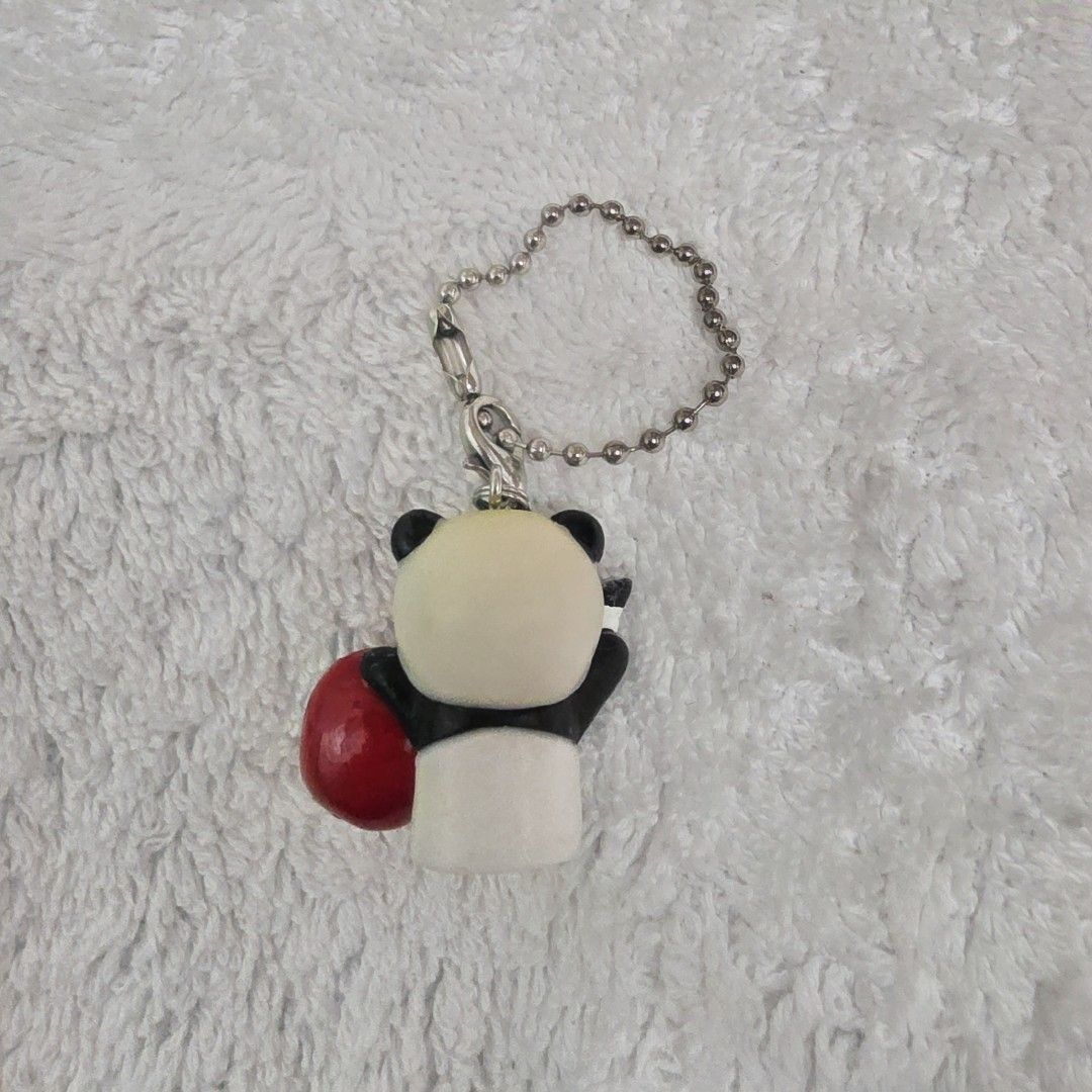 Panda Daruma Charm (Category: Character Goods) located in Pasig City. Submitted by aerasdrafts (Listing ID 1458282824, Image 2). Description: This charm is an official Namacha Panda (生茶パンダ) "Gotochi" regional joint mascot strap. Character: Namacha Panda, the iconic promotional green tea mascot created by Kirin Beverages in Japan..